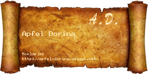 Apfel Dorina névjegykártya